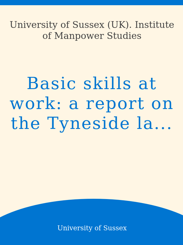 Institute of Manpower Studies (Great Britain)